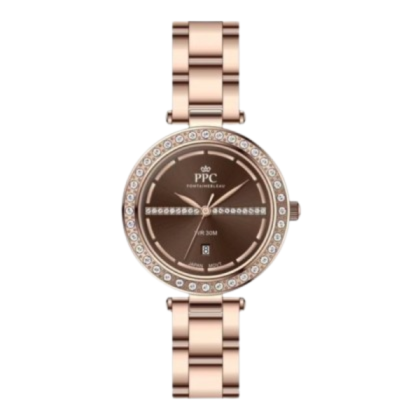 Paris Polo Club PPC-EG07-RG-BR Unique Hour Markers Women Watch